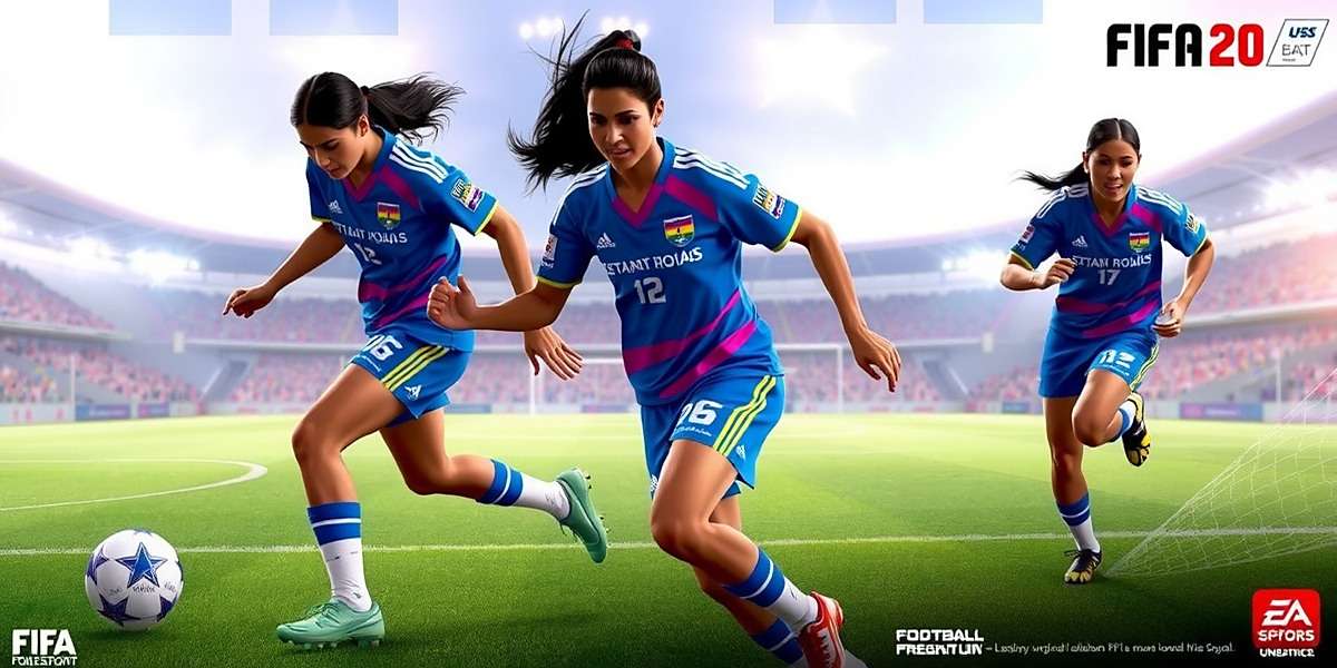 Concept art for upcoming Rajasthan Royals FIFA women's football mode featuring Indian female players