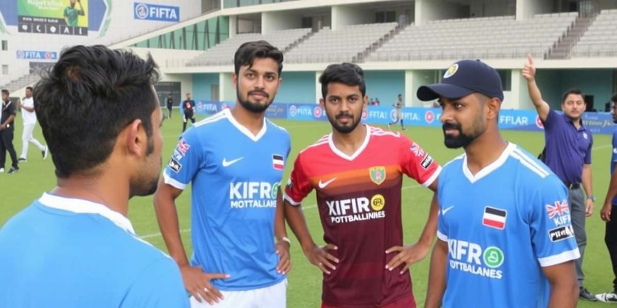 Indian players competing in a Rajasthan Royals FIFA tournament in Mumbai